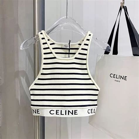 croptop celine|celine tank top price.